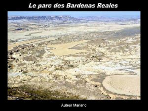 Auteur Mariano Les Bardenas Reales ne sont qu