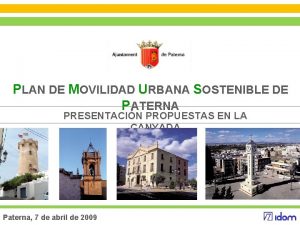 PLAN DE MOVILIDAD URBANA SOSTENIBLE DE PATERNA PRESENTACIN