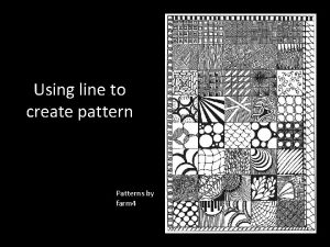 Pattern using line
