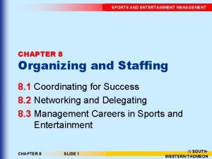 Chapter 8 sports and entertainment marketing