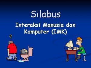 Human computer interaction syllabus