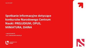 d 09 11 2017 Spotkanie informacyjne dotyczce konkursw