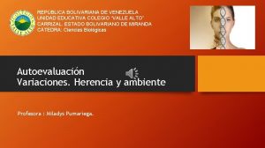 REPBLICA BOLIVARIANA DE VENEZUELA UNIDAD EDUCATIVA COLEGIO VALLE