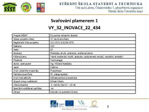 STEDN KOLA STAVEBN A TECHNICK st nad Labem