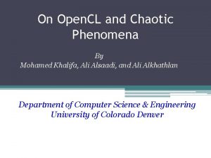 Cuda opencl Cuda opencl