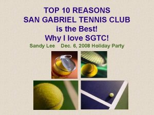 San gabriel tennis club