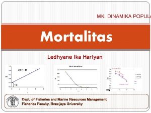 MK DINAMIKA POPULA Mortalitas Ledhyane Ika Harlyan Dept