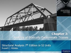 Chapter 3 Analysis of Statically Determinate Trusses Structural