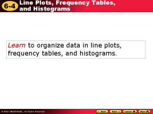 Frequency tables and histograms 14-5