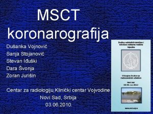 Msct koronografija