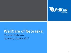 Wellcare provider relations representative Wellcare provider relations representative