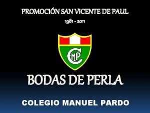 PROMOCIN SAN VICENTE DE PAUL 1981 2011 BODAS