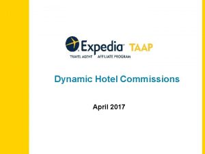 Expedia taap commission