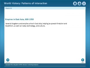 World History Patterns of Interaction Chapter 12 Empires