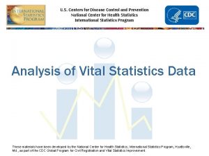 U S Centers for Disease Control and Prevention