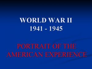 WORLD WAR II 1941 1945 PORTRAIT OF THE