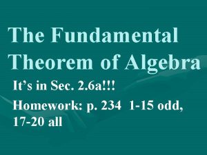 Standard form of polynomial