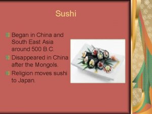 East asia sushi