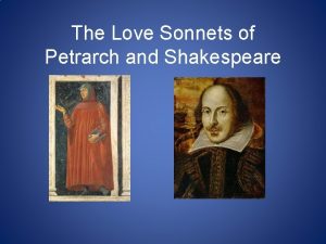 Petrarch and shakespeare