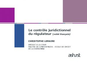 Christophe lemaire avocat