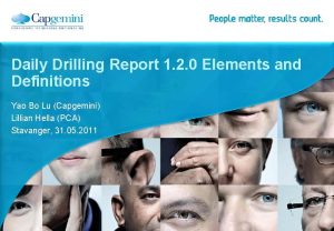 Daily drilling report sample