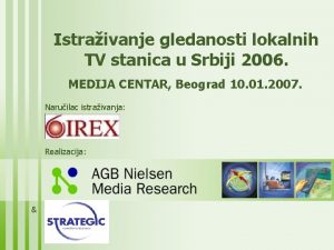 Istraivanje gledanosti lokalnih TV stanica u Srbiji 2006