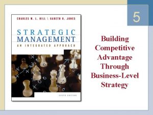 5 Building Competitive Advantage Through BusinessLevel Strategy BusinessLevel