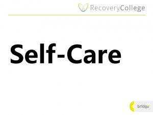 Self care action plan