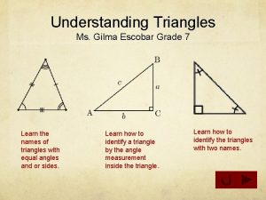 Triangles grade 7