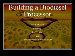 Portable biodiesel processor