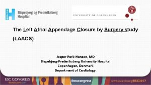 The Left Atrial Appendage Closure by Surgery study