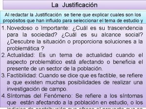 Justificacin