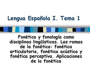 Ramas del lenguaje Ramas del lenguaje