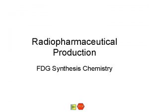 Radiopharmaceutical Production FDG Synthesis Chemistry STOP Overview of