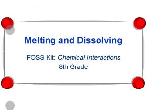 Foss chemical interactions Foss chemical interactions