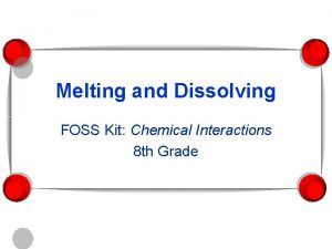 Foss chemical interactions