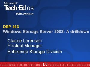 Windows storage server 2003