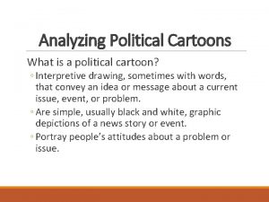 Political cartoon analysis example Political cartoon analysis example