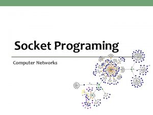 Socket Programing Computer Networks Overview Background Socket IO