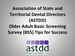 Association of state and territorial dental directors