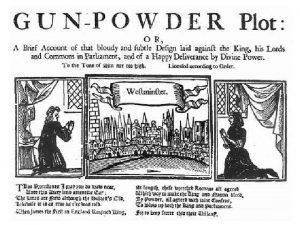 Remember remember the Fifth of November the Gunpowder