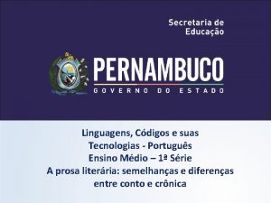 Linguagens Cdigos e suas Tecnologias Portugus Ensino Mdio