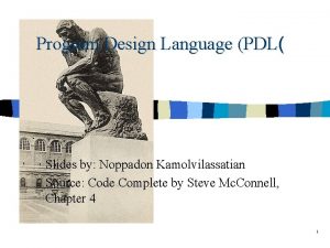 Program design language