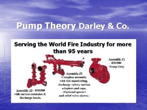 Darley pump parts