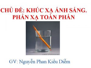 định luật khúc xạ ánh sáng định luật khúc xạ ánh sáng