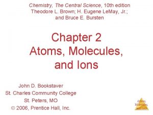 Chemistry The Central Science 10 th edition Theodore