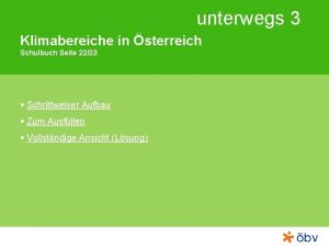 unterwegs 3 Klimabereiche in sterreich Schulbuch Seite 2223