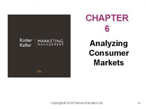 Chapter 6 consumer behavior