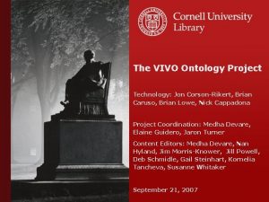 Vivo ontology Vivo ontology