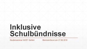 Studienseminar ghrf gießen